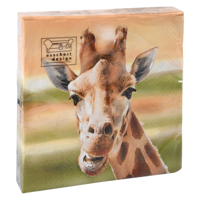 Servilletas de Papel Jirafa 33x33cm